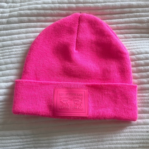 Levi's Accessories - Levi's Bright Neon Pink Women’s Beanie Toque